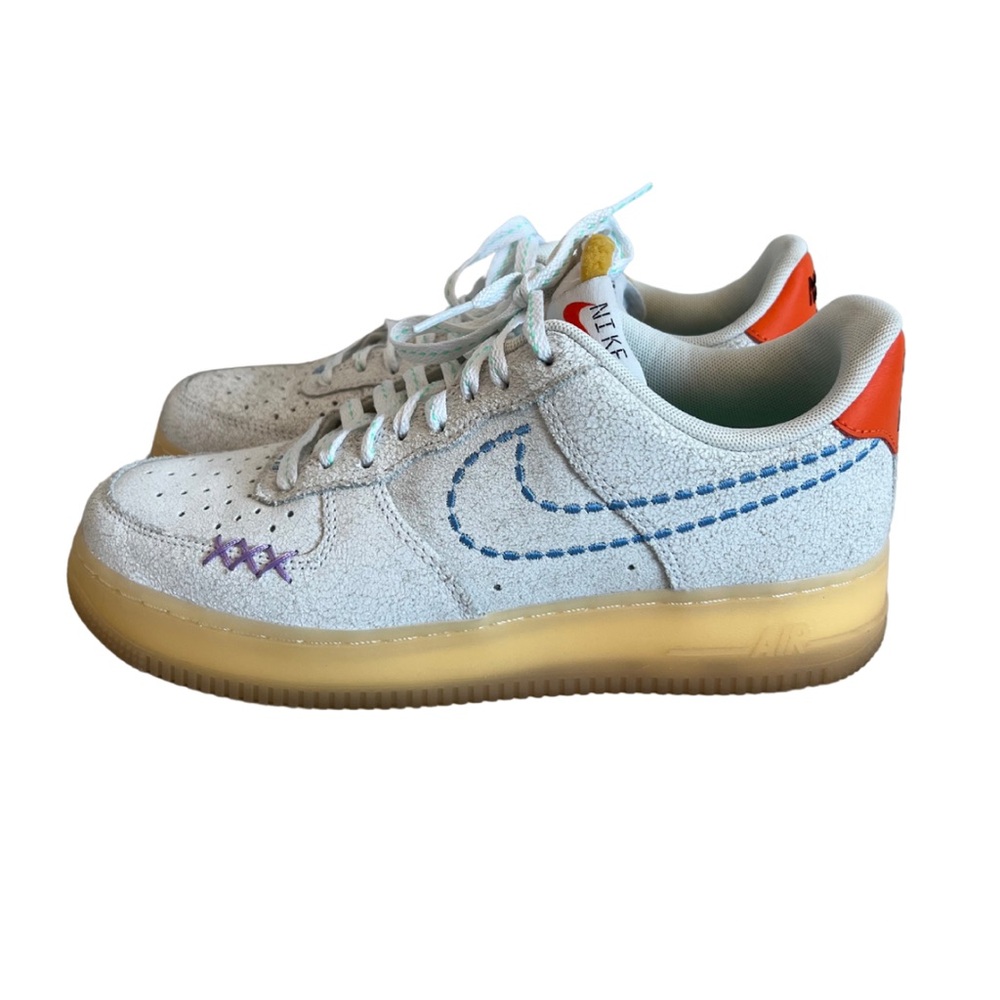 Nike White and Orange Sneakers